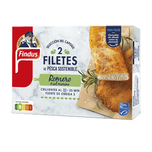 Filetes de pescado con romero y sal marina