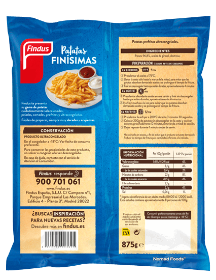 patatas finísimas findus