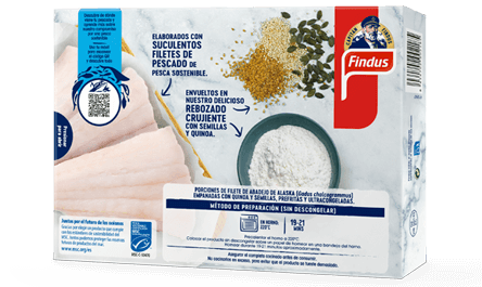 Filetes de pescado con semillas