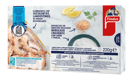 Langostino rebozado Findus