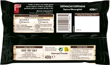 Espinacas cortadas Findus