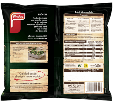 Brócoli congelado Findus