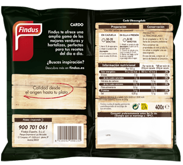 Cardo troceado congelado Findus