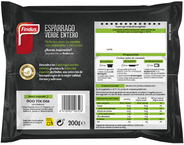 Espárrago verde entero Findus