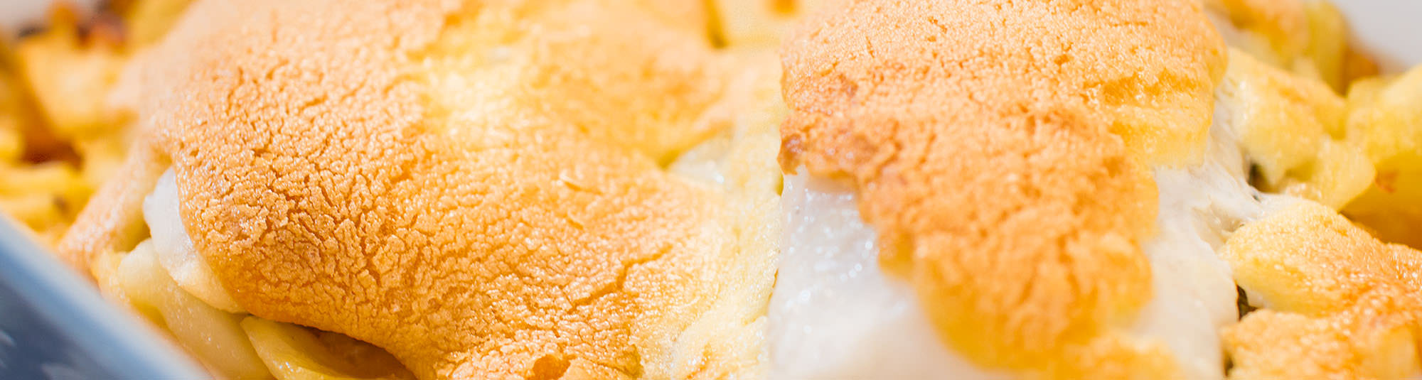 Gratinado de bacalao y alioli