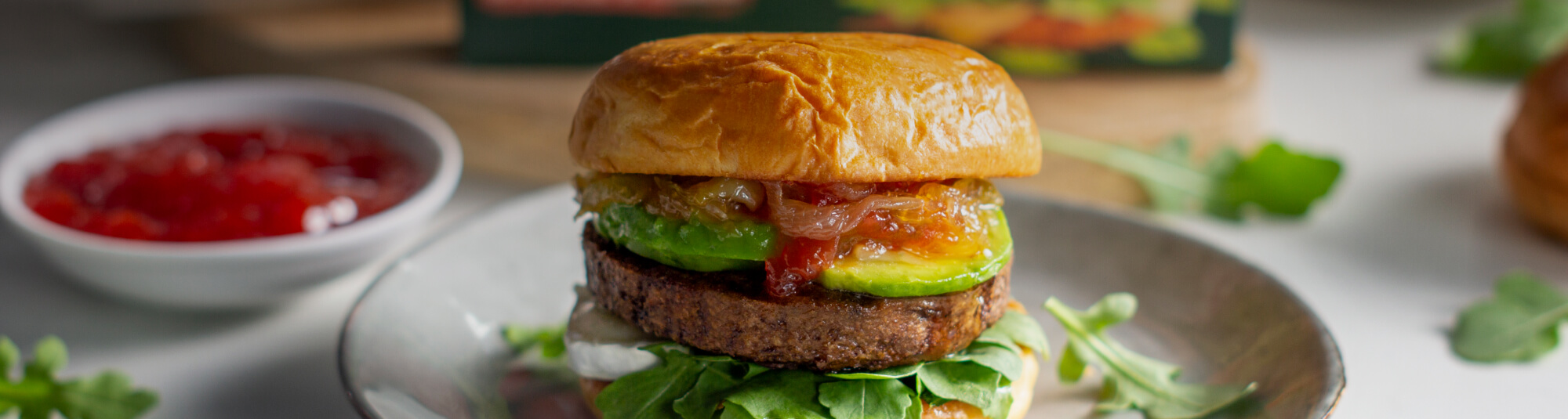 Burger green cuisine con queso de cabra