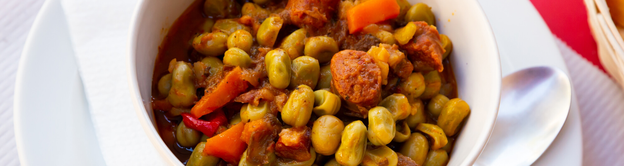 Receta de habas estofadas