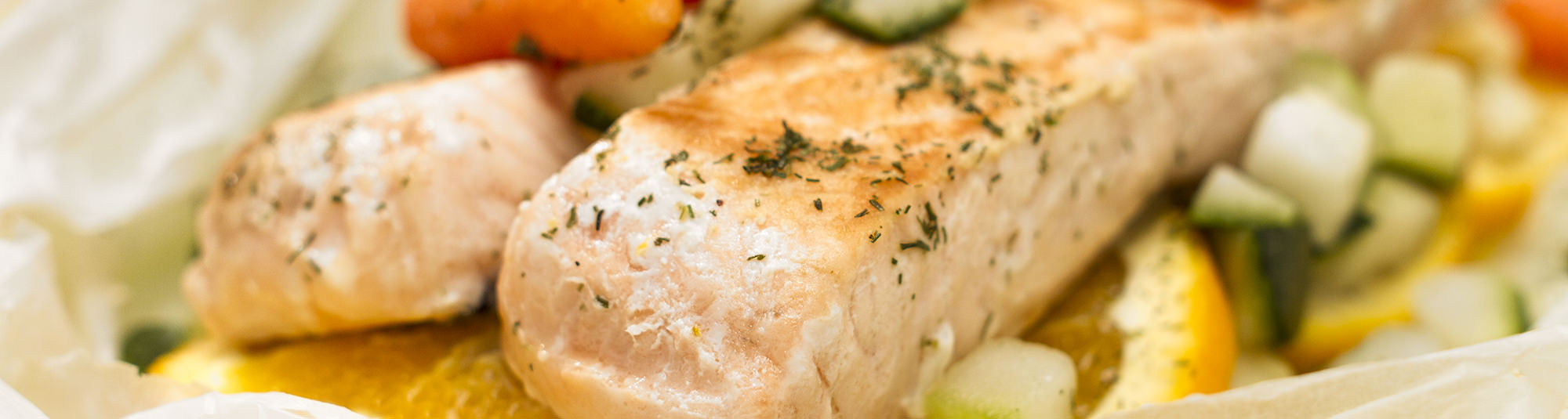 Papillote de salmón con verduras a la naranja Findus 1024 x 274