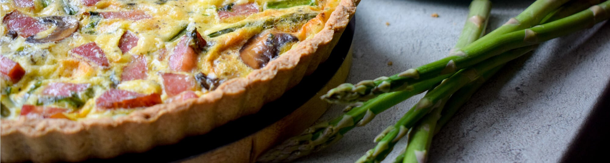 Quiche de verduras y bacon