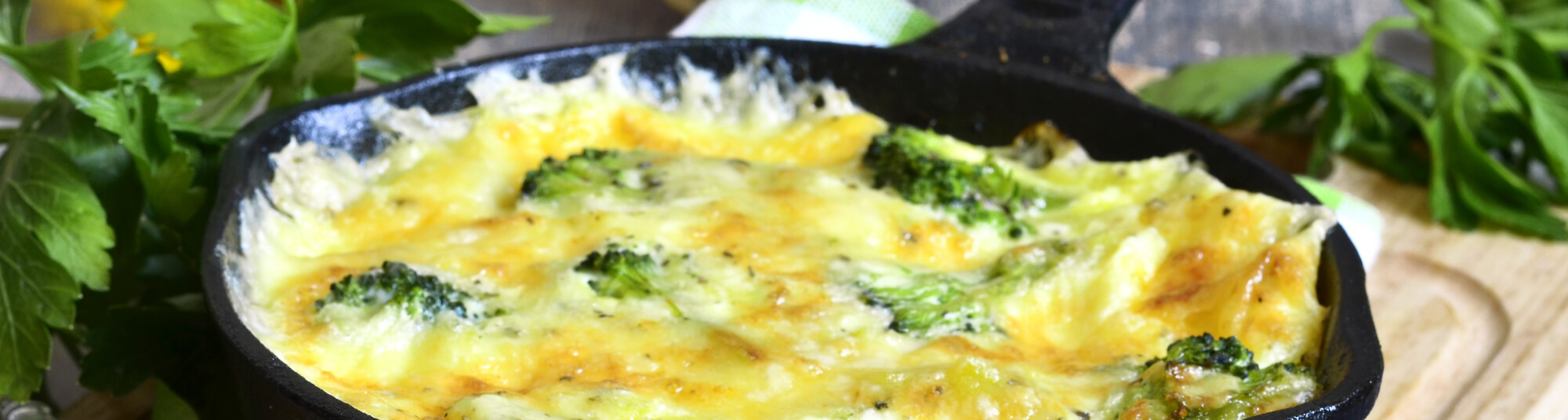 Tortilla de brócoli y queso